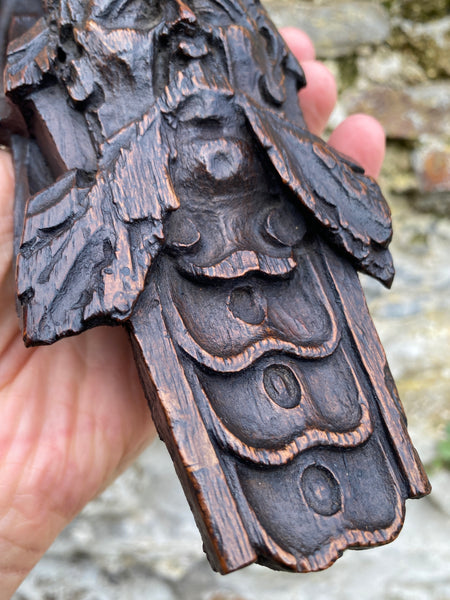 Stunning 17th-18th Century Carved Oak Figural Caryatid - Source Vintage