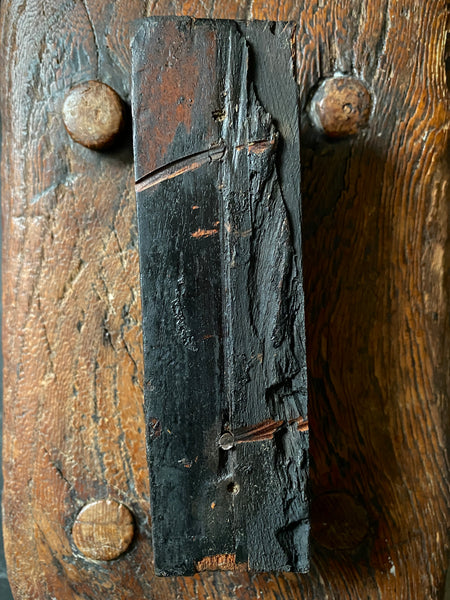 Rare Antique 16th Century Oak Carving With Folk Art Aesthetic From A Bizarre Sideboard From The East Anglia Region - Source Vintage