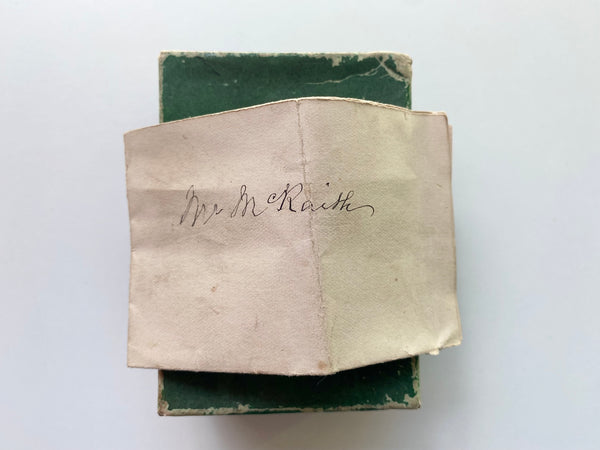 *RESERVED* Antique Creepy Folk Art Gift & Letter  Of Provenance Dated 1905 - Source Vintage
