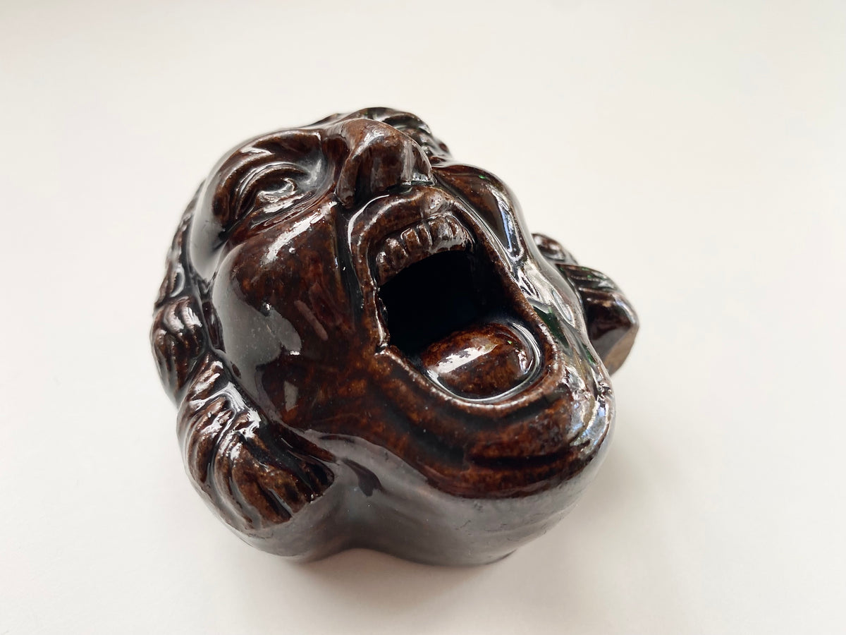 Antique 19th Century Treacle Glazed Pottery Inkwell Robert Walpole ...