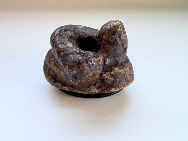 Antique 19th Century Victorian Novelty Papier Mache Snuff Box In The Form Of A Turd - Source Vintage