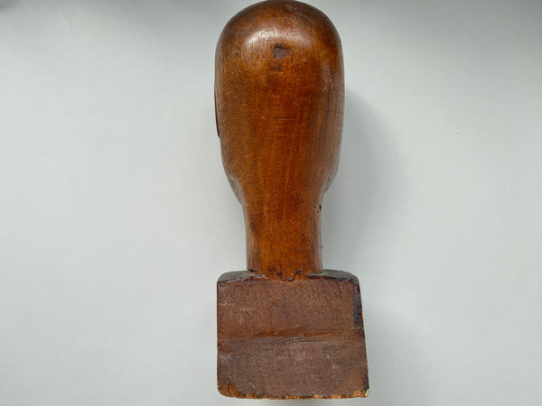 Rare Antique Folk Art Homemade Bedpost Doll - Source Vintage