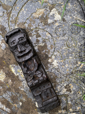 Rare Antique 16th Century Oak Carving With Folk Art Aesthetic From A Bizarre Sideboard From The East Anglia Region