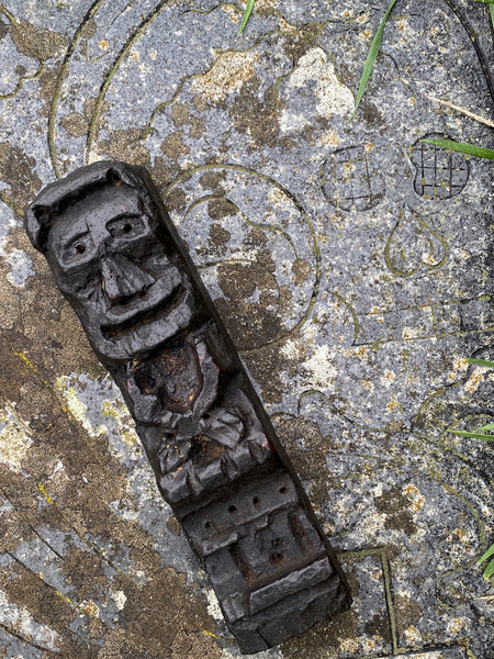Rare Antique 16th Century Oak Carving With Folk Art Aesthetic From A Bizarre Sideboard From The East Anglia Region - Source Vintage