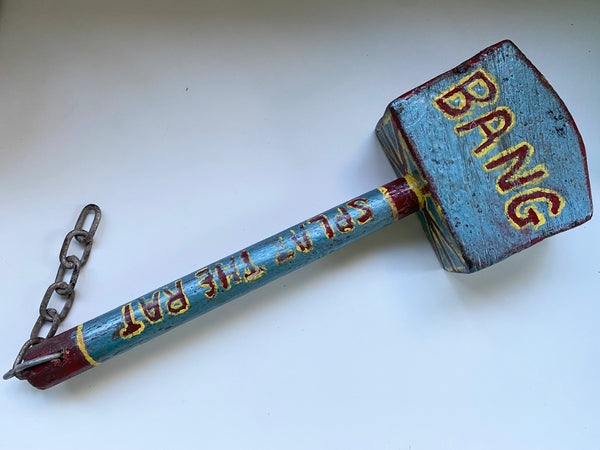 Vintage Folk Art ‘Splat The Rat’ Game Mallet c.1950’s - Source Vintage