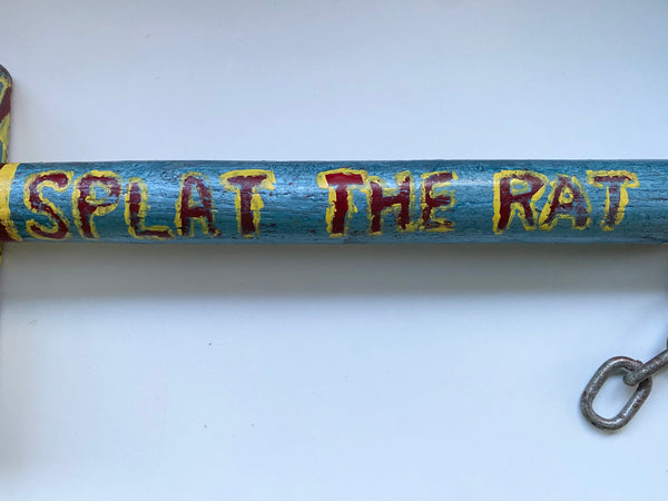 Vintage Folk Art ‘Splat The Rat’ Game Mallet c.1950’s - Source Vintage