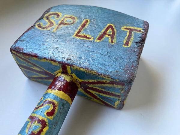 Vintage Folk Art ‘Splat The Rat’ Game Mallet c.1950’s - Source Vintage