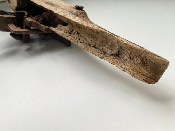 Primitive Folk Art Scratch Built Toy Pistol - Source Vintage