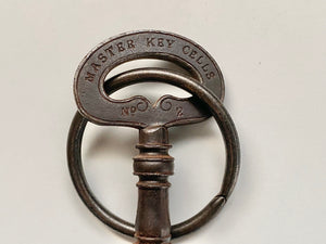 Rare Heavy Antique 19th Century Prison Cell Master Key Charles Smith Sons & Co Birmingham