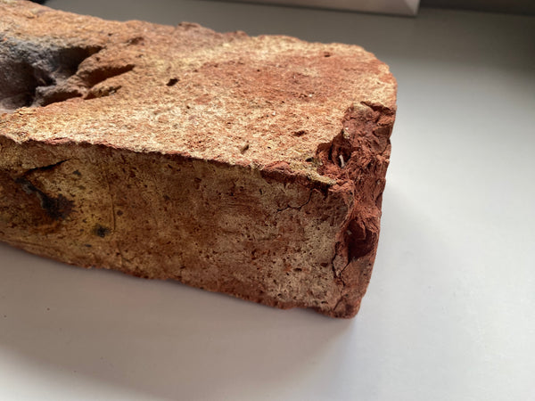A Salvaged Victorian House Brick With A Curious Paw Print, Dating To Around 1860 - Source Vintage