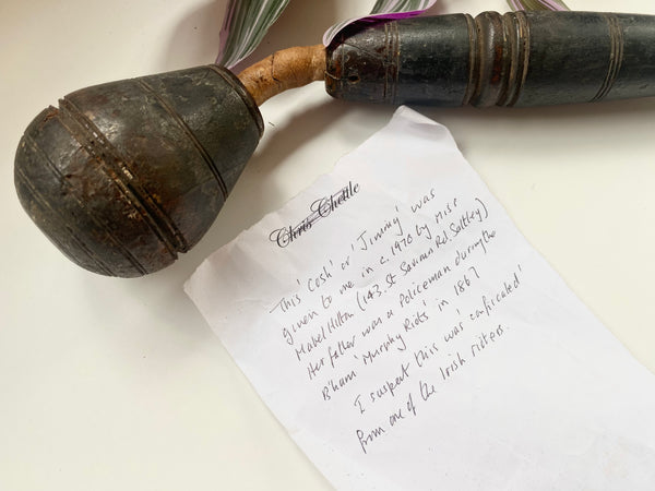 Rare Antique 19th Century Cosh Confiscated During The Notorious Murphy Riots In 1867 With Provenance - Source Vintage
