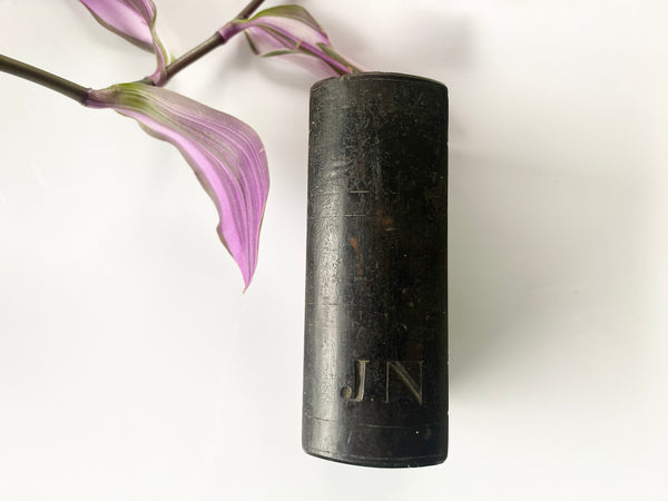 Antique Victorian Carved Welsh Slate Book Initialled & Dated 1862 - Source Vintage