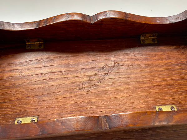 A Rare Folk Art Stand Made With Oak From Winchester Cathedral - Source Vintage