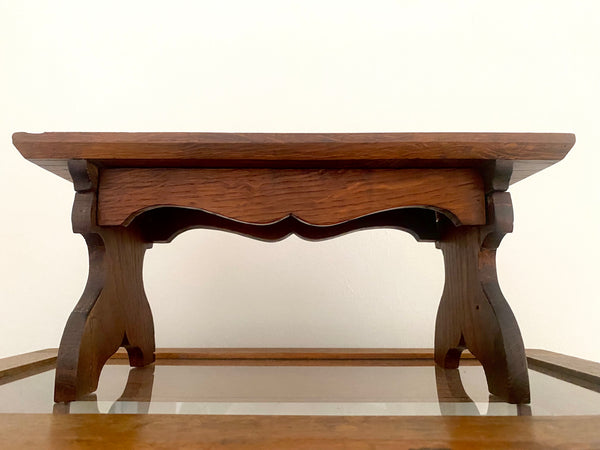 A Rare Folk Art Stand Made With Oak From Winchester Cathedral - Source Vintage
