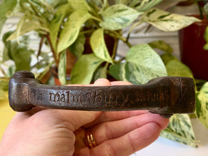 **RESERVED FOR MATT** Rare 17th Century Witch Trial Leg Iron Rector Of Somerford, Malmesbury, Wiltshire