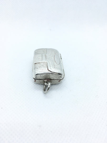 Rare Novelty George III Silver Vinaigrette Birmingham 1818 John Lawrence - Source Vintage