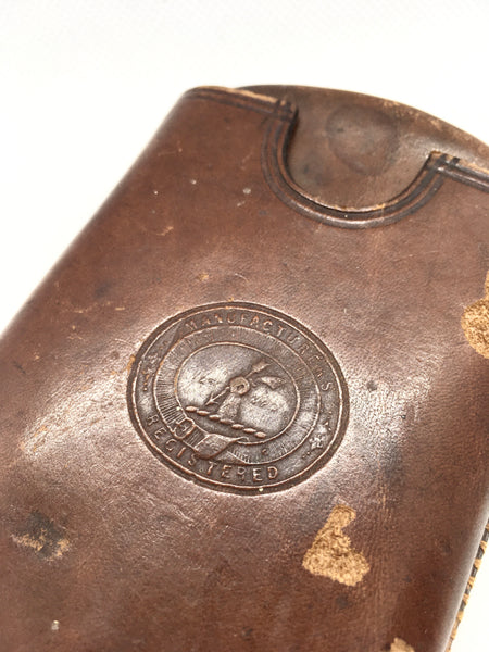 Military Leather Cigar Case William Francis 2805 Norfolk Regiment + Copy Of Full Service History - Source Vintage
