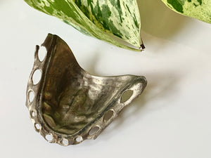 Rare Antique Victorian Sterling Silver Top Denture Mouth Piece Curio