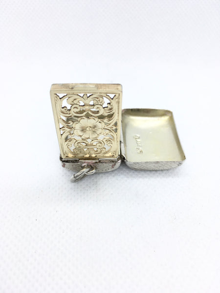 Rare Novelty George III Silver Vinaigrette Birmingham 1818 John Lawrence - Source Vintage