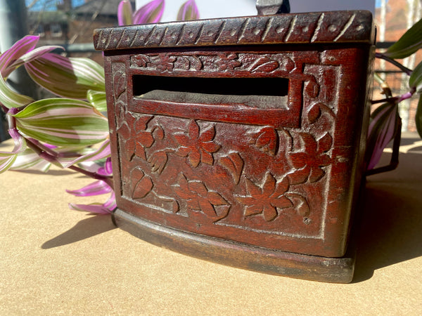 Antique 19th Century Sailor Folk Art Cigarette Ditty Box - Source Vintage