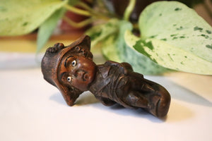 A Very Rare Antique Victorian Tom Thumb Novelty Figural Pipe Bowl