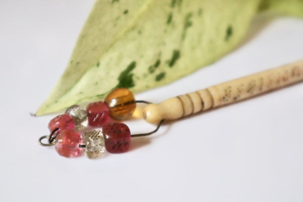 Rare Antique Victorian William Worsley Hanging Souvenir Folk Art Bobbin 1868 - Source Vintage
