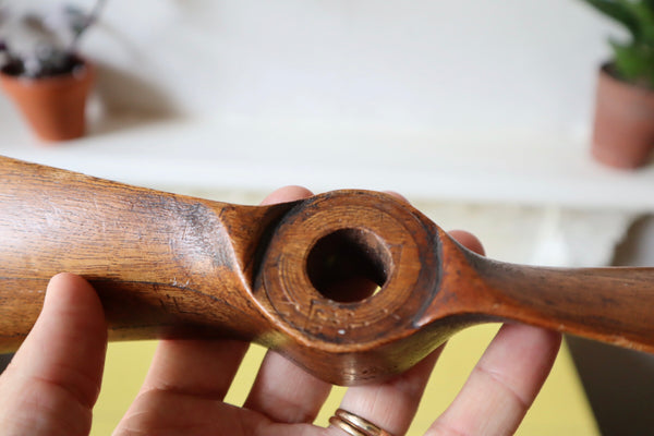 WW1 Zeppelin Aluminium Débris Engraved “Zepp” Potter’s Bar 1.10.16 + Propeller - Source Vintage