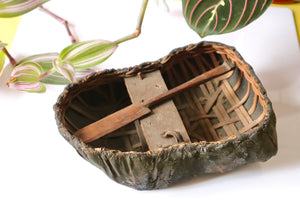 **RESERVED FOR MEGAN** A Rare 19th Century Folk Art Miniature Apprentice Piece Coracle Boat