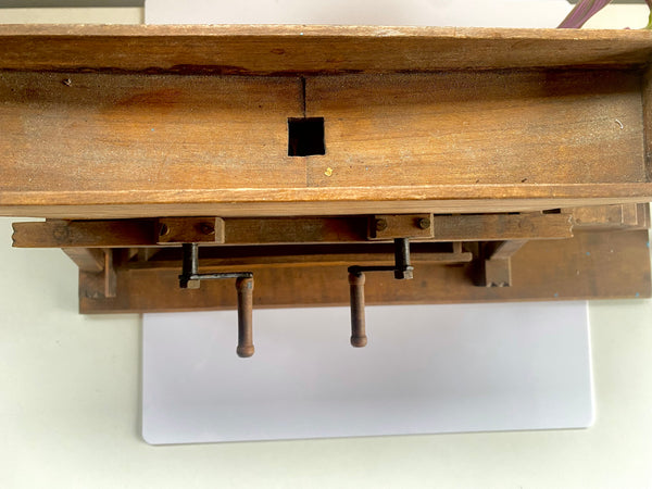 Vintage Miniature Engineers Model Of A Working Grain Mill - Source Vintage