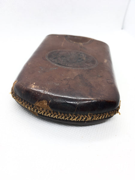 Military Leather Cigar Case William Francis 2805 Norfolk Regiment + Copy Of Full Service History - Source Vintage