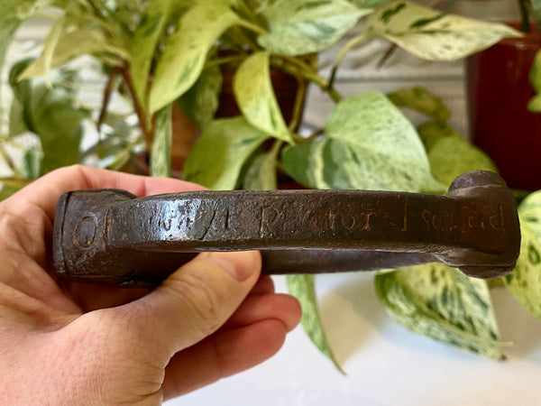 **RESERVED FOR MATT** Rare 17th Century Witch Trial Leg Iron Rector Of Somerford, Malmesbury, Wiltshire - Source Vintage